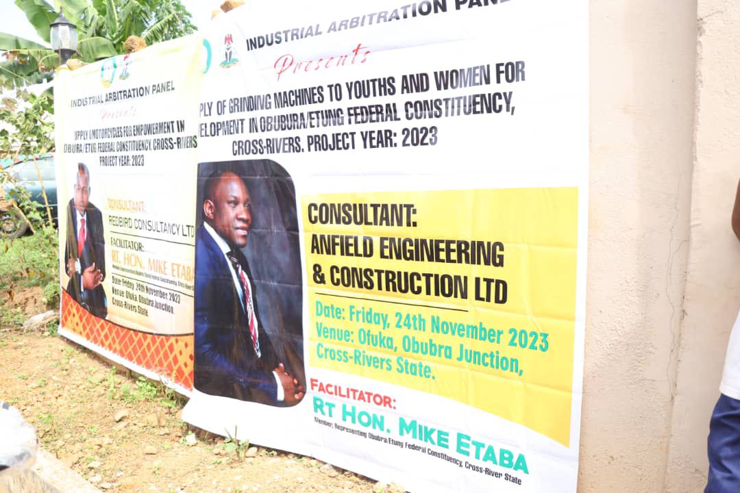 Hon Mike Etaba, recently carried out Constituency empowerment
